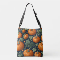 Sac cabas à patchwork citrouille feuillu