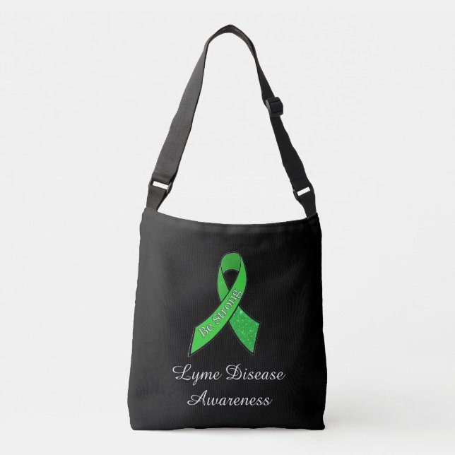 Ajustable Sac cabas "Be Strong" avec ruban de sensibilisatio (Devant)