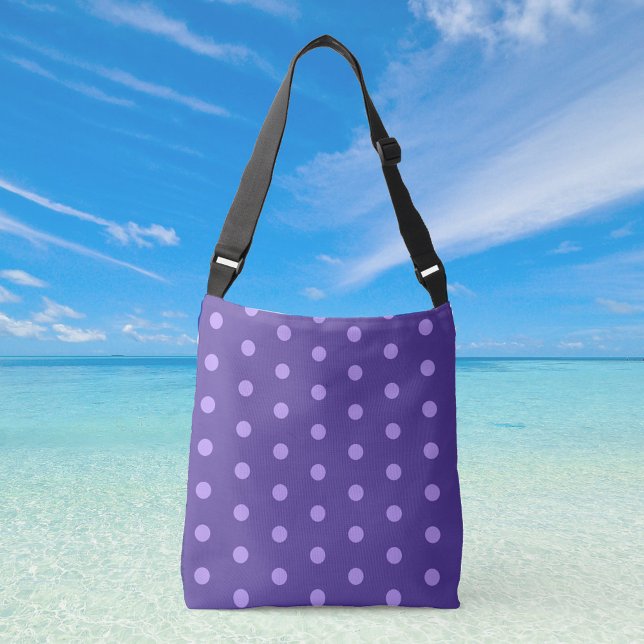 Ajustable Sac carrossable à motif pourpre à point Polka (Créateur téléchargé)