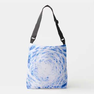 Ajustable Sac carrossable bleu et blanc