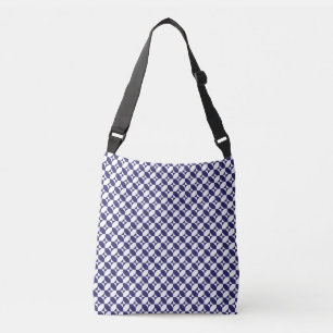 Ajustable Sac carrossable bleu japonais