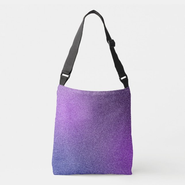 Ajustable Sac carrossable bleu-violet Parties scintillant dé (Devant)