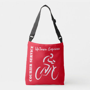 Ajustable Sac carrossable Croix du Courrier à Vélo Rouge