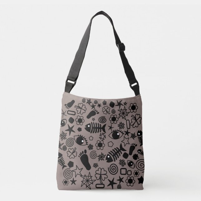 Ajustable Sac carrossable d'art motif (Devant)