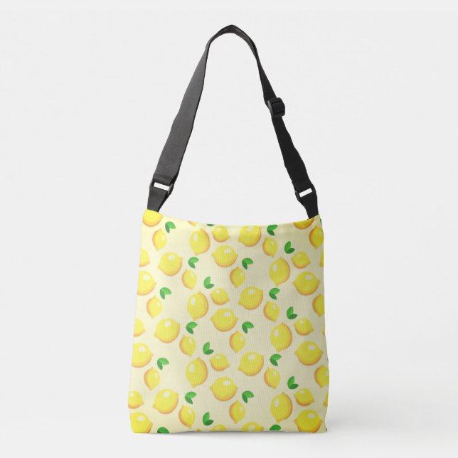 Ajustable Sac carrossable de citrons jaunes (Devant)