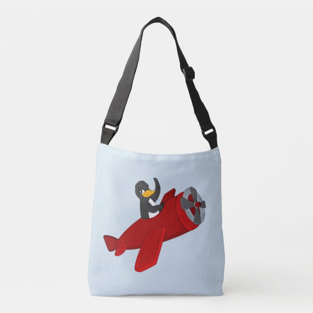 Ajustable Sac carrossable en dessin de manchot volant (Devant)