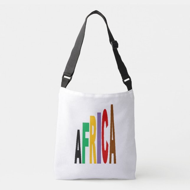 Ajustable Sac carrossable moyen DESIGN AFRIQUE (Devant)