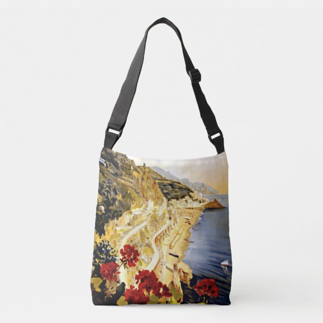 Ajustable Sac carrossable tout-sur-impression Amalfi Italie (Devant)