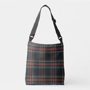 Ajustable Sac carrossable tout-sur-impression Tartan, moyen