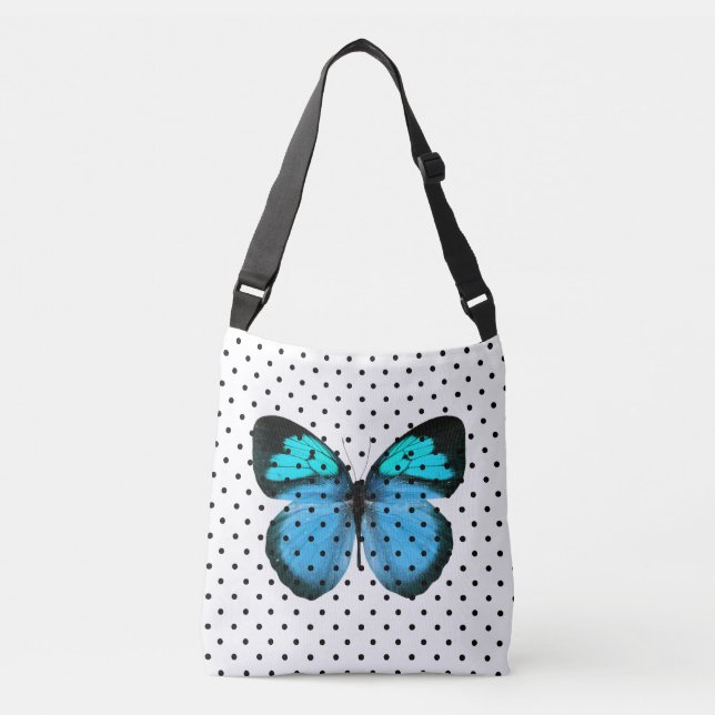 Ajustable Sac carrosserie Chic Polka Point Butterfly Cross B (Devant)