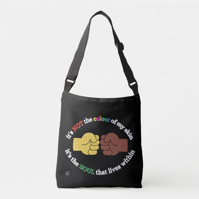 Ajustable sac carrosserie "END RACISM" (Devant)