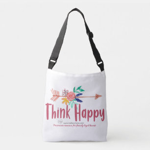 Ajustable Sac croisé blanc heureux