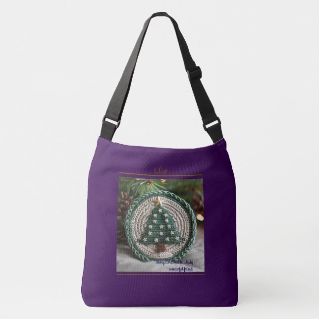 Ajustable Sac croisé de Noël du concepteur (Devant)