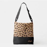 Sac croisé personnalisé Empreinte de léopard