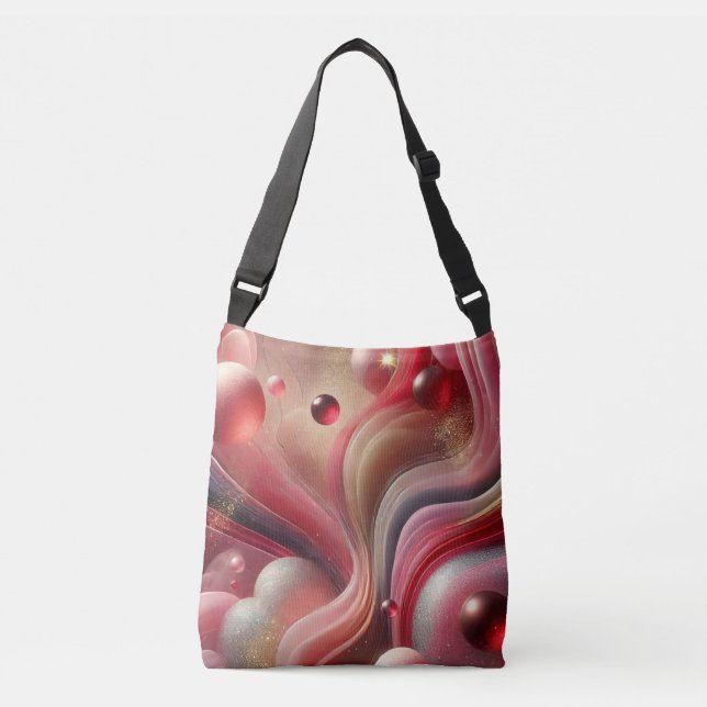 Ajustable Sac Crossbody tendance avec design d'art Abstrait (Devant)