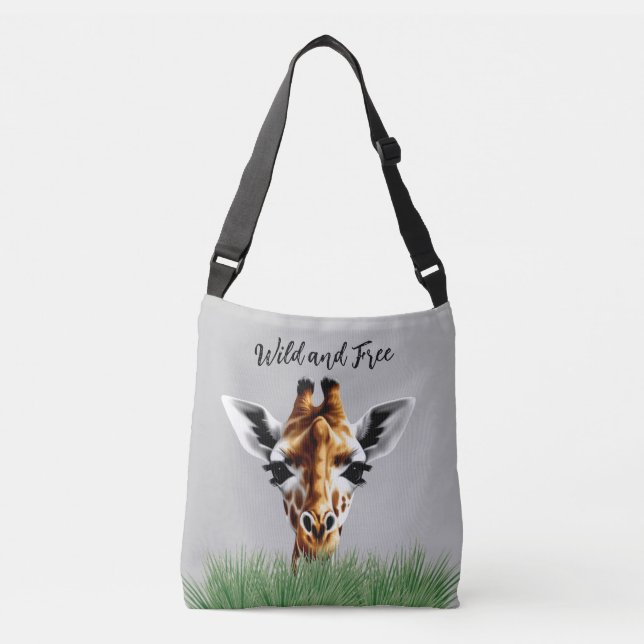 Ajustable Sac Crossbody Wild Et Gratuit De Giraffe (Devant)