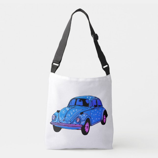 Ajustable Sac de carrosserie Blue Boho Car Cross (Devant)