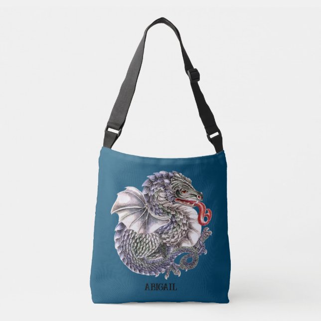 Ajustable Sac de carrosserie Croix Dragon Bleu (Devant)
