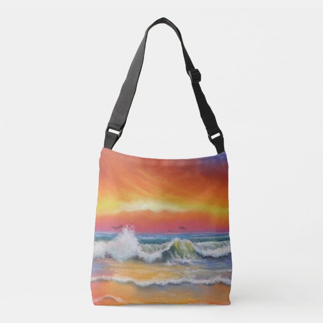 Ajustable Sac de carrosserie de la mer Sunset Waves (Devant)
