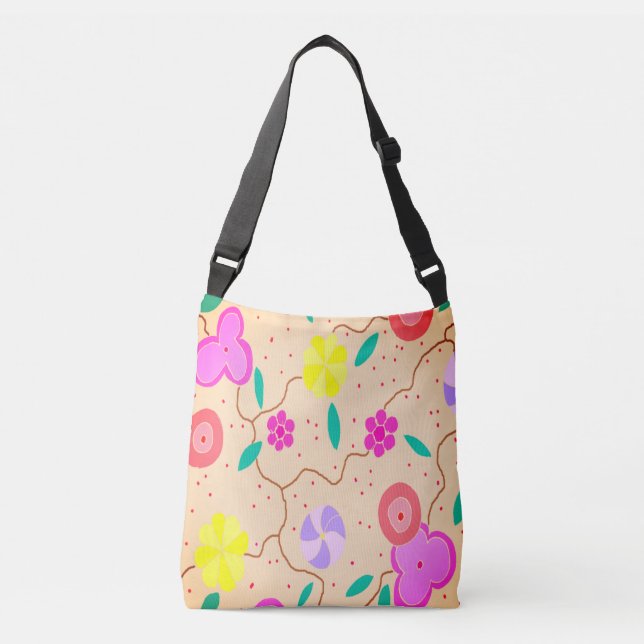 Ajustable Sac de carrosserie floral moderne (Devant)