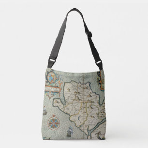 Ajustable Sac de carrosserie vintage carte du monde