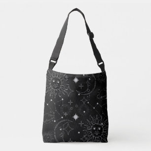 AJUSTABLE SAC DE CROISEMENT D'ASTROLOGIE (NOIR)
