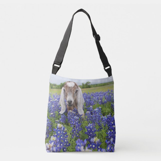 Ajustable Sac de Crossbody de Bluebonnet de chèvre de bébé (Devant)