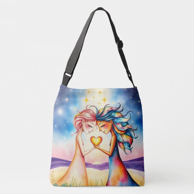 Ajustable Sac de meilleures amies mignonnes (Dos)