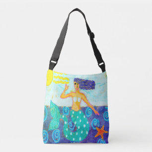 Ajustable Sac de plage de Sirène et Starfish Art Abstrait