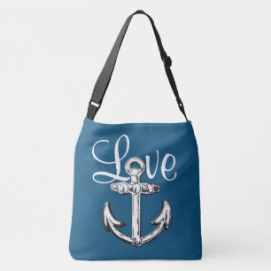 Ajustable Sac d'épaule nautique de cottage de plage d'amour