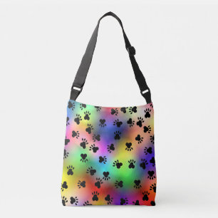 Ajustable Sac fourre aux empreintes de patte de chien multic