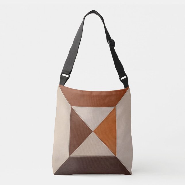 Ajustable Sac fourre-tout à bandoulière ambre (Devant)