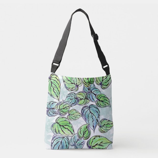Ajustable Sac fourre-tout à bandoulière vert (Devant)