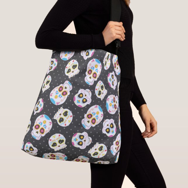 Ajustable Sac fourre-tout à impression intégrale Love, grand (De près)