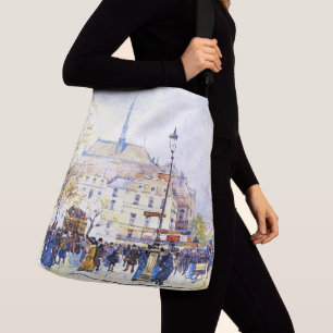 Ajustable Sac fourre-tout à scène de rue d'impressionisme