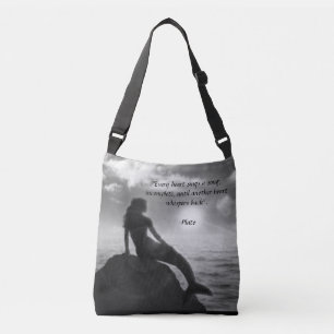 Ajustable Sac fourre-tout à sirène avec la citation de