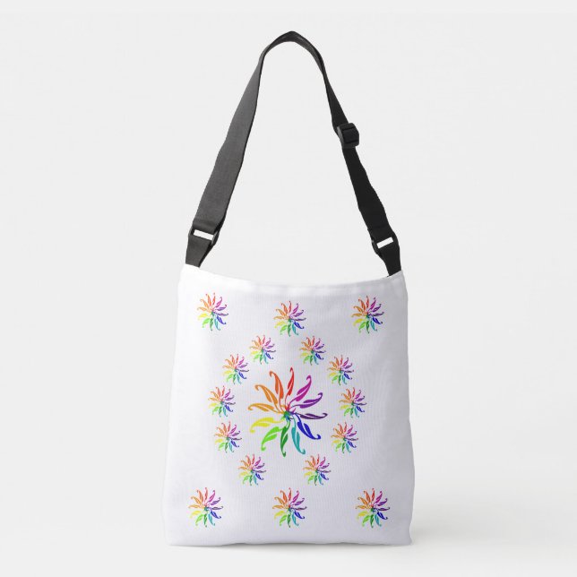 Ajustable Sac fourre-tout (ao) - Feuilles en couleurs (Devant)
