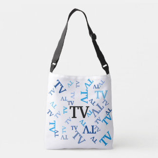 Ajustable Sac fourre-tout (ao) - Initiales bleues