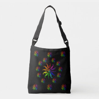 Ajustable Sac fourre-tout (ao) - Roues de couleurs sur fond