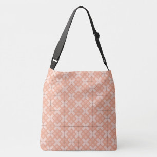 Ajustable Sac fourre-tout (ao) - treillis tissé en rose