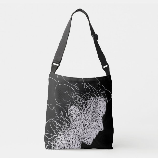 Ajustable Sac fourre-tout Artwork Lignes (Devant)