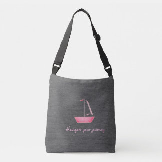 Ajustable sac fourre-tout avec voilier rose