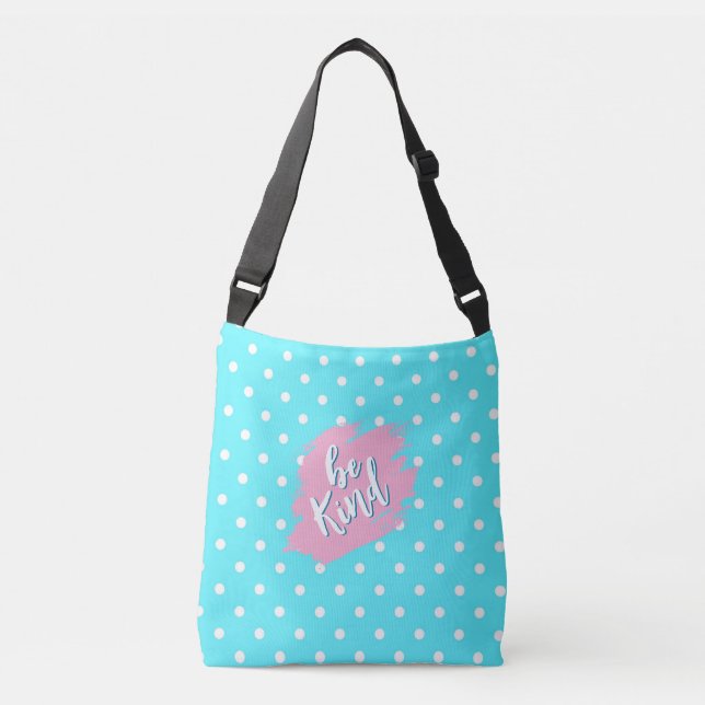 Ajustable Sac fourre-tout bleu blanc à pois exubérant SOIS G (Devant)