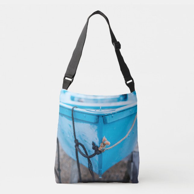 Ajustable Sac fourre-tout Blue Fishing Boat Crossover (Devant)