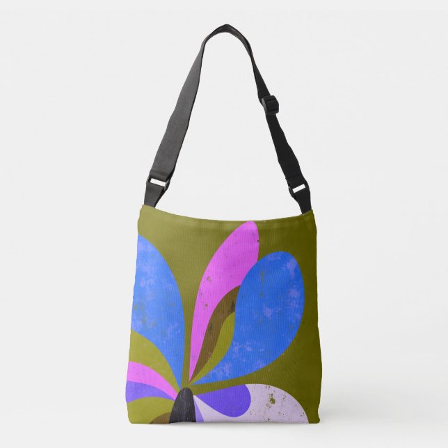 Ajustable Sac fourre-tout botanique à blocs de couleur moder (Devant)