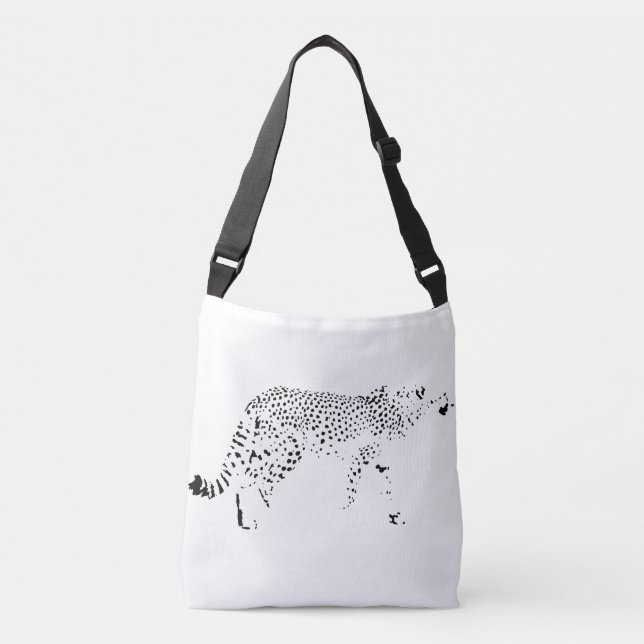 Ajustable Sac fourre-tout Cheetah et Leopard (Devant)