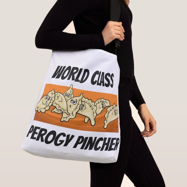Ajustable Sac fourre-tout croisé à corps de Perogy Pincher (De près)