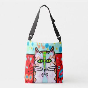 Ajustable Sac fourre-tout d'art de chat numérique Abstrait