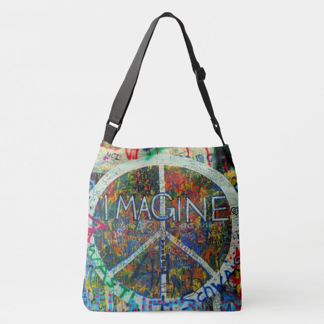 Ajustable Sac fourre-tout d'art mural Hippie (Dos)