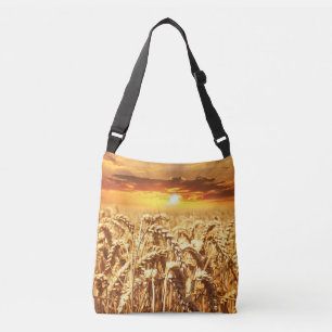 Ajustable Sac fourre-tout de champ de Sunset et de Blé